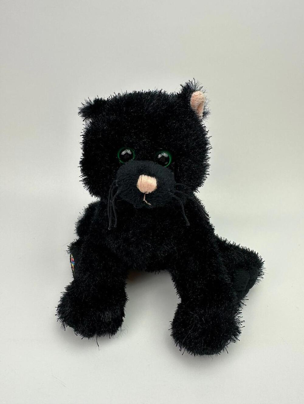 Adorable Vintage Webkinz Black Cat Plush with No Tag/Code, Ganz Plush (9 inch)